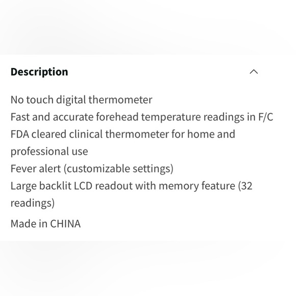 NIB CONAIRCARE INFRARED THERMOMETER- FOREHEAD - Picture 9 of 15